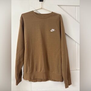 Nike Sweatshirt Mens Large Sportswear Club Fleece Swoosh Crewneck Pullover